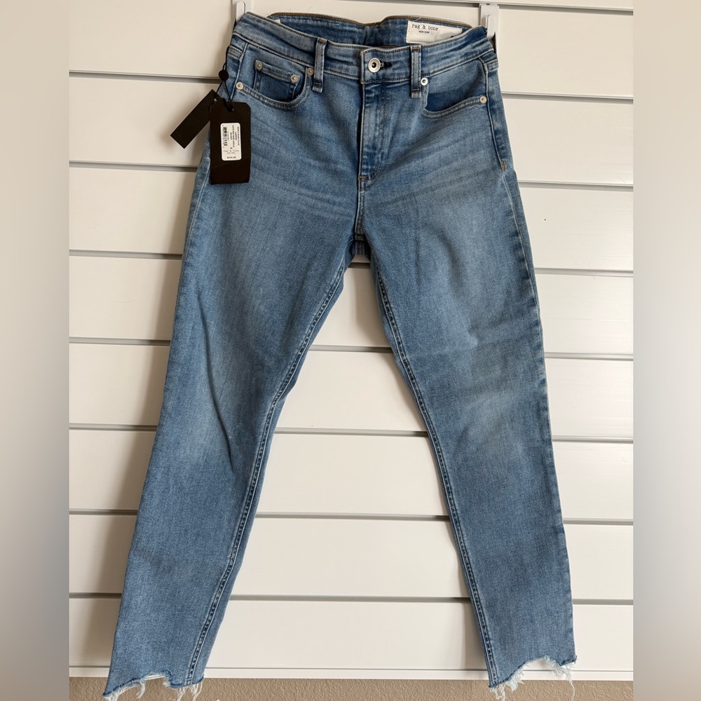 Rag & Bone Mid-Rise Light Blue Jeans